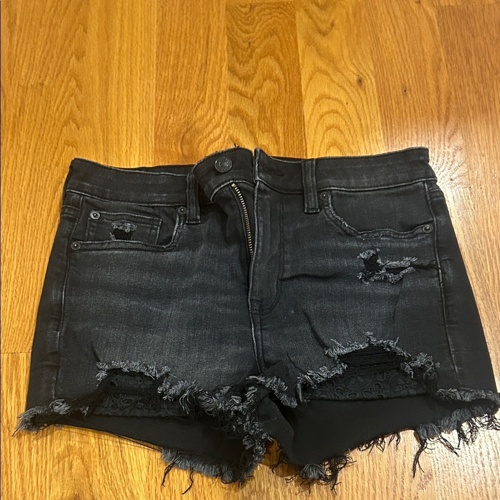 American Eagle Outfitters Black Jean Shorts